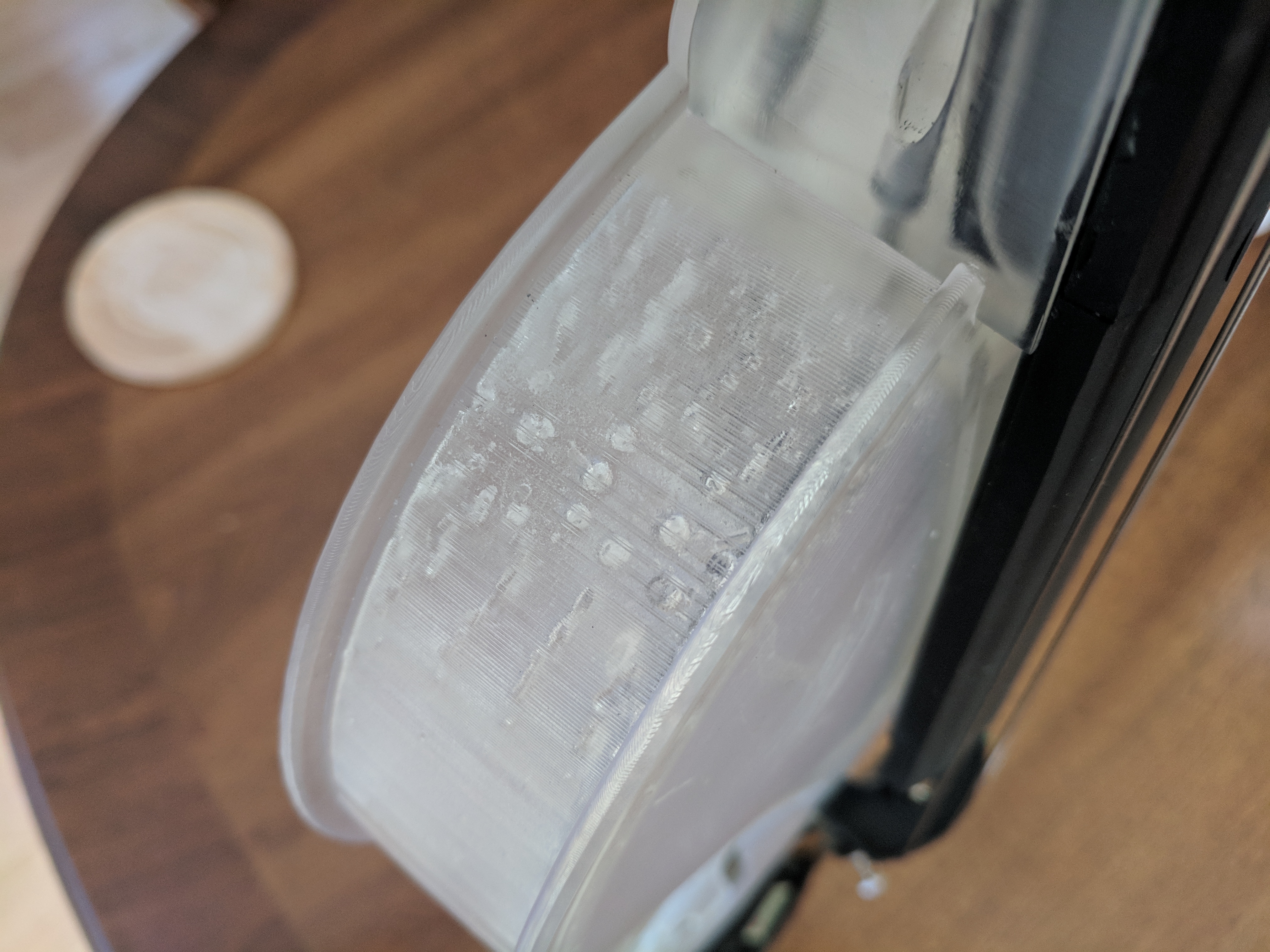 residual supports inside clean violin body